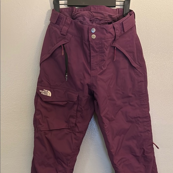 The North Face Maroon Snow Pants - Picture 2 of 10